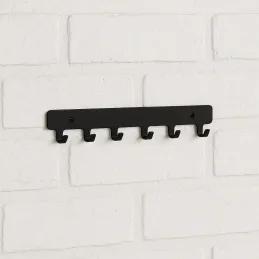 Appendiabiti da parete HOLD / Nero opaco