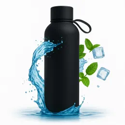 Thermos in acciaio inox TERMO SOFT 500ml / Nero