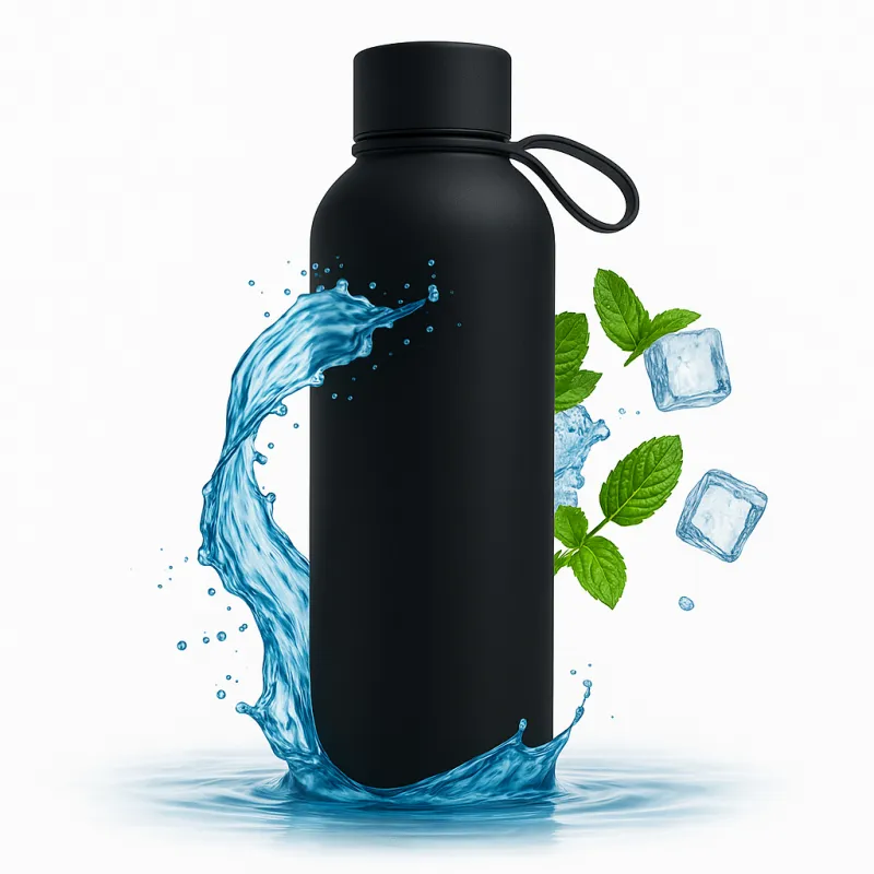 Thermos in acciaio inox TERMO SOFT 500ml / Nero