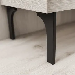 Piedino per mobili CRUDO / Nero opaco