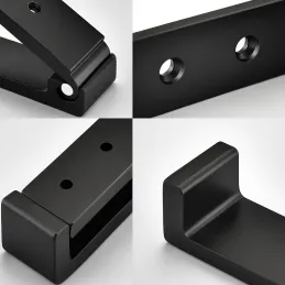 Appendiabiti ribaltabile MAXIMO / Nero opaco
