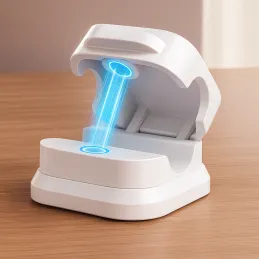 Set da 12 supporti magnetici per cavi / Bianco opaco