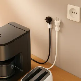 Set da 12 supporti magnetici per cavi / Bianco opaco