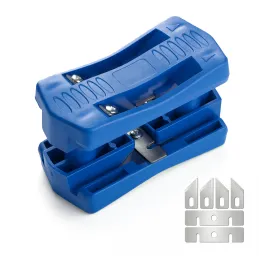 Rifilatore manuale per bordi in ABS di pannelli truciolari / Blu