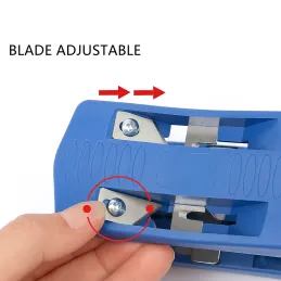 Rifilatore manuale per bordi in ABS di pannelli truciolari / Blu