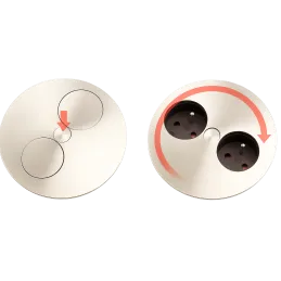 Presa elettrica Twister / Acciaio inox