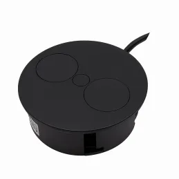 Presa elettrica Twister / Nera