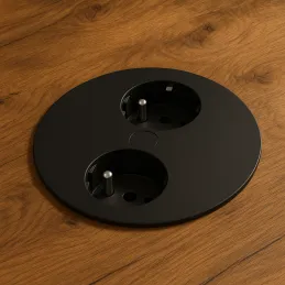 Presa elettrica Twister / Nera