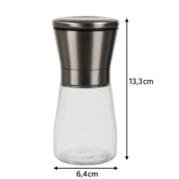 Set di 2 macinini in ceramica per sale e pepe AGIA / Acciaio inox