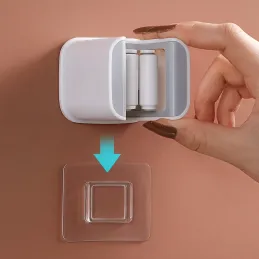 Gancio autoadesivo per scopa o mocio LOLA / Bianco