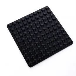 Paracolpi adesivi in PVC 9 mm - 100 pezzi / Nero