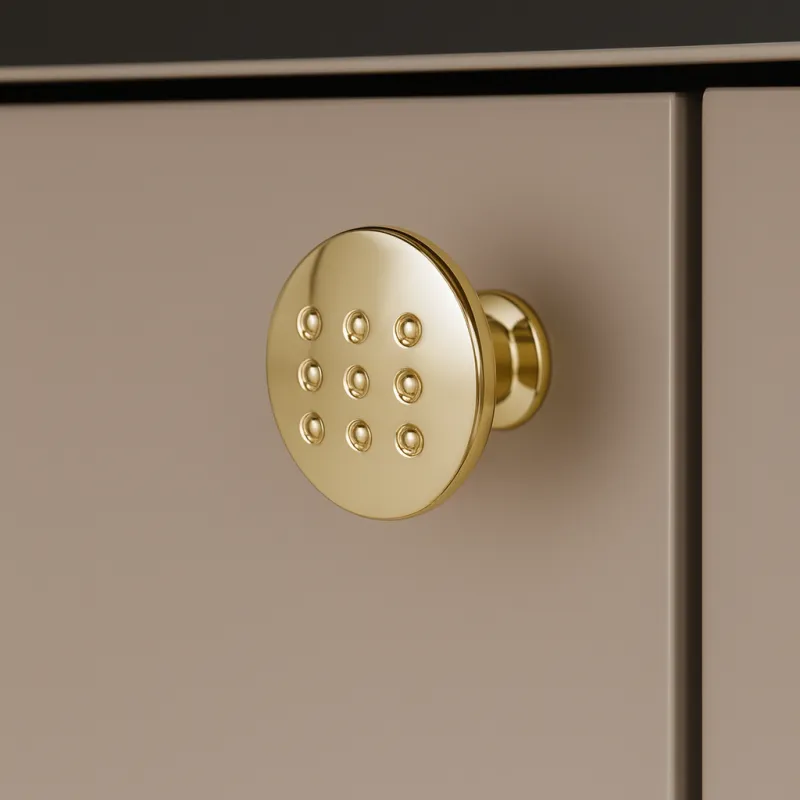 Pomello VISTA Slim / Oro lucido