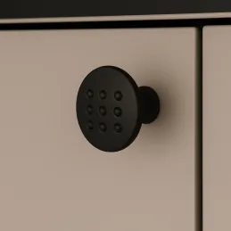 Pomello VISTA Slim / Nero opaco
