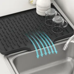 Scolapiatti in silicone ROBUS / Antracite