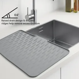 Scolapiatti in silicone ROBUS / Grigio
