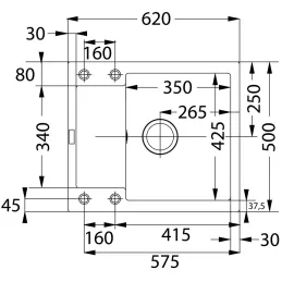 Lavello in gres Franke MRG 611-62