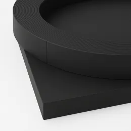 ABS alimentare Vulkánovo nero opaco / U12000XM