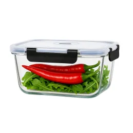 Scatola in vetro per alimenti GENIUS 1,04L con coperchio / Trasparente