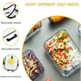 Scatola in vetro per alimenti GENIUS 1,04L con coperchio / Trasparente