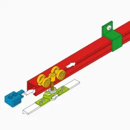 Binario superiore per porte scorrevoli / Alluminio anodizzato
