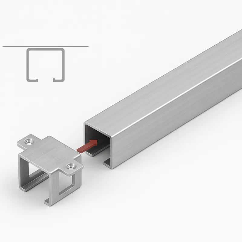 Fissaggio superiore della guida K-075 / A soffitto