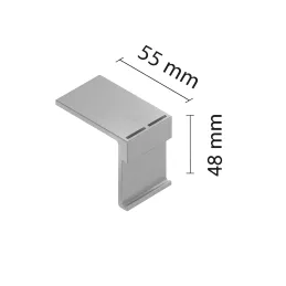 Supporto per profilo di copertura in alluminio – a soffitto