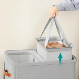 Cesto portabiancheria MYSTIC 170L / Grigio