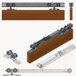 Rallentatore per porte a binario K-075