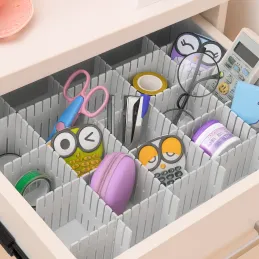 Set di 4 organizer per cassetti / Bianco