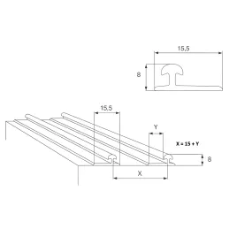 Binario superiore – inferiore FAST / Alluminio