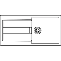 Lavello in tectonite Franke S2D 611-100