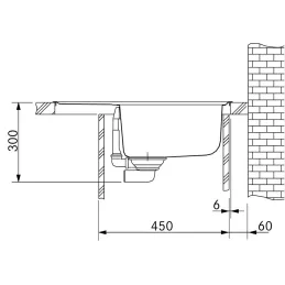 Lavello in tectonite Franke OID 611-62