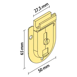 Set per una porta scorrevole FAST da 50 kg