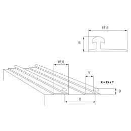 Set per una porta scorrevole FAST da 50 kg