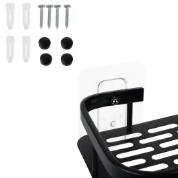 Set di 2 mensole sospese da bagno LIAN / Nero opaco