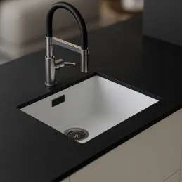 Piano di lavoro compatto PFLEIDERER Vulkánovo nero super opaco / U12000PX