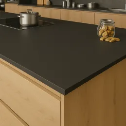 Piano di lavoro compatto PFLEIDERER Vulkánovo nero super opaco / U12000PX