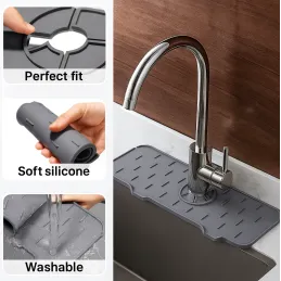 Scolapiatti in silicone sotto il rubinetto FAUCET / Grigio