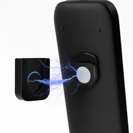 Supporto magnetico per telecomando / Nero opaco