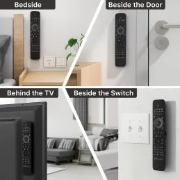 Supporto magnetico per telecomando / Nero opaco