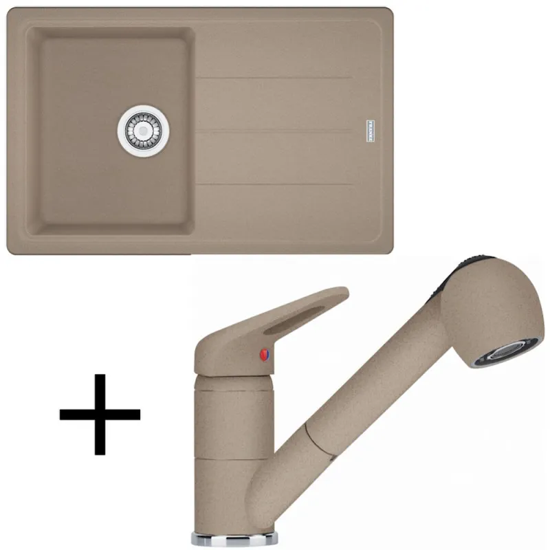 Set G57 Lavello in fragranite Franke BFG 611-78 + Miscelatore FC 9547/ Doccetta / Kashmir