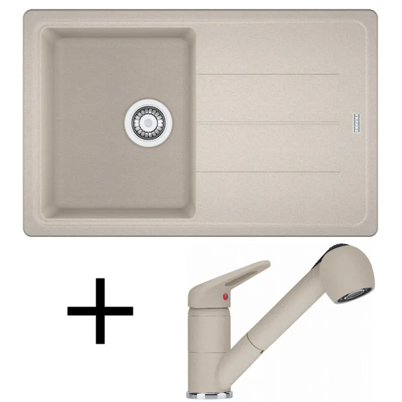 Set G57 Lavello in gres Franke BFG 611-78 + Miscelatore FC 9547/ Doccetta / Sahara