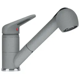 Set G138 Lavello in gres Franke BFG 611 + Miscelatore FC 9547 / Doccetta / Grigio pietra