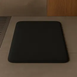 Tappetino da bagno in memory foam SANTANA 600 x 400 mm / Nero