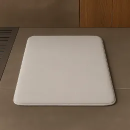 Tappetino da bagno in memory foam SANTANA 600 x 400 mm / Grigio chiaro