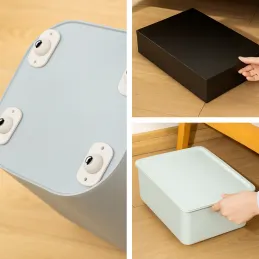 Set da 4 pattini autoadesivi con cuscinetto per mobili ROLLER / Bianco