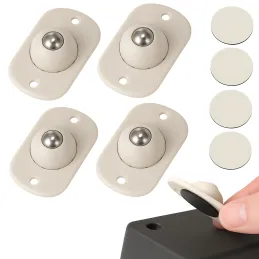 Set da 4 pattini autoadesivi con cuscinetto per mobili ROLLER / Bianco