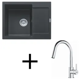 Set G256 Lavello in fragranite Franke MRG 611-62 + Miscelatore FS 3229 / Onyx