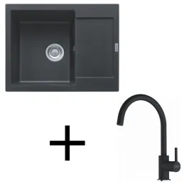 Set G275 Lavello in gres Franke MRG 611-62 + Miscelatore FC 6018 / Onyx