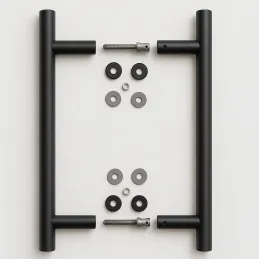 Maniglia bifacciale per porta HOME / Nero opaco